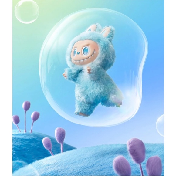 NWT Labubu Big Into Energy Pop Mart Blue Hope - Picture 9 of 11